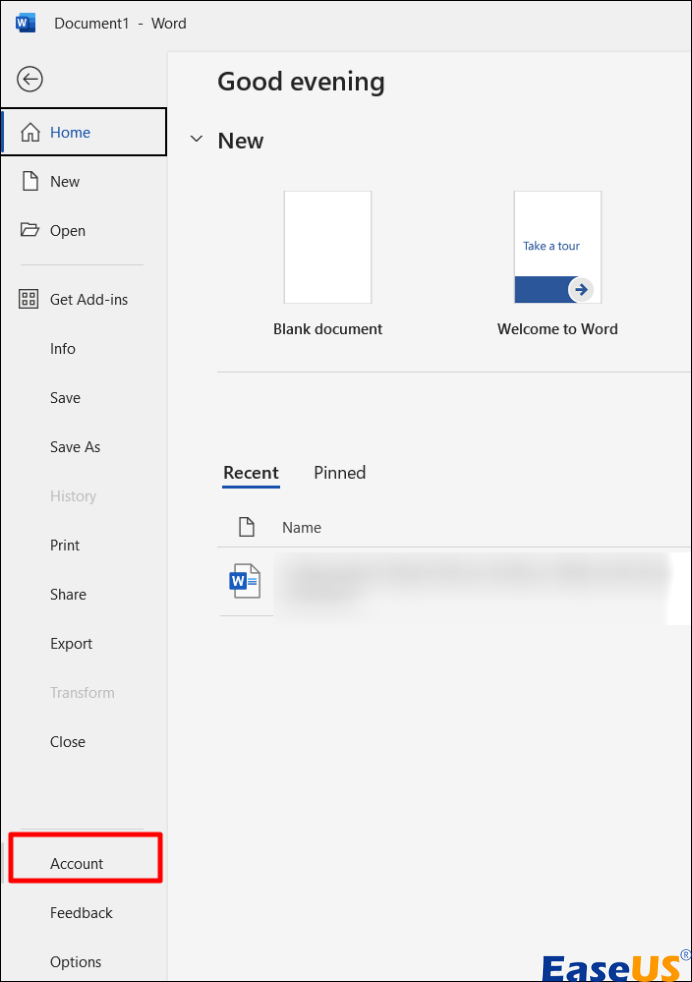 계정을 선택하세요