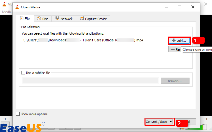 추가를 클릭하여 파일 업로드