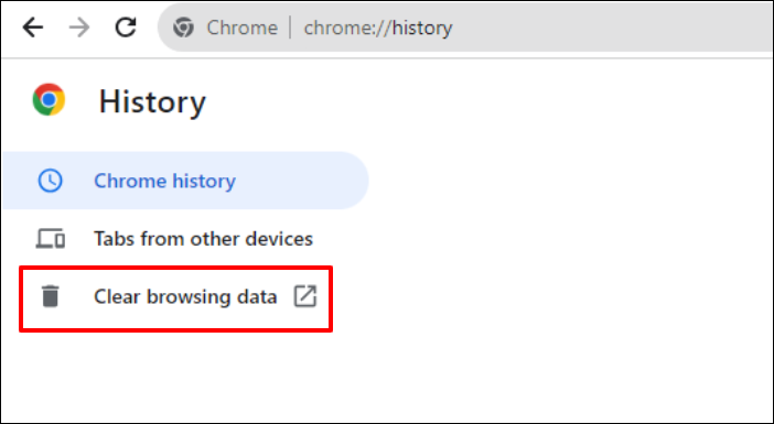검색 데이터 지우기
