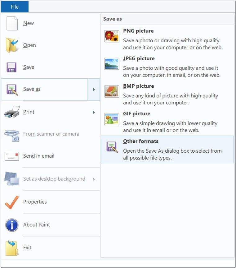 다른 이름으로 저장을 선택하세요