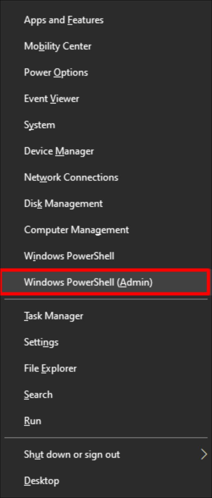Windows PowerShell을 선택하세요