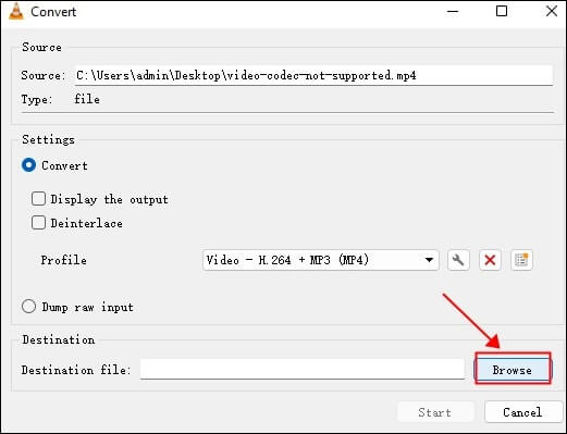 파일을 저장하려면 찾아보기를 클릭하세요.