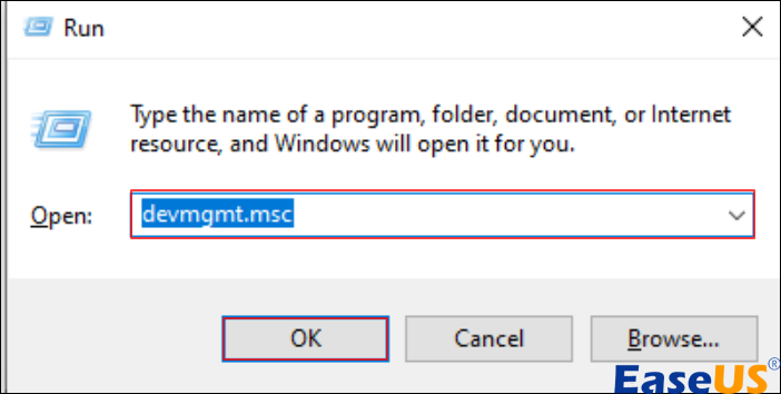 실행 대화 상자
