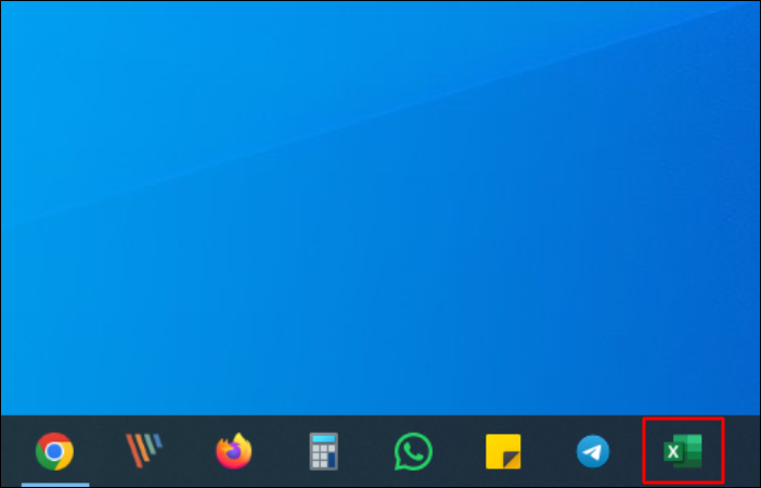 Excel 버튼을 클릭하세요