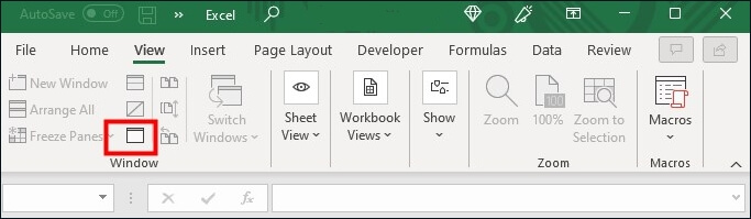 창 아이콘을 클릭하세요