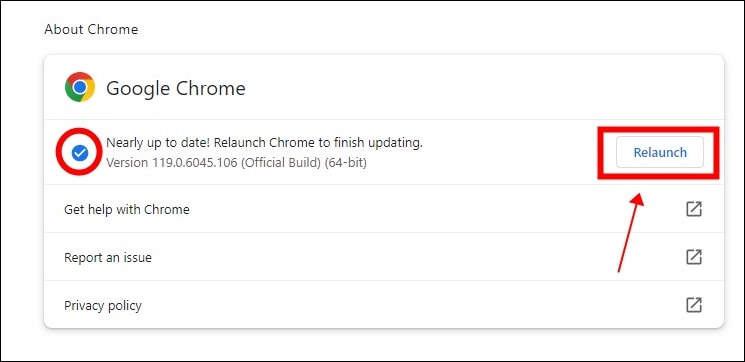 다시 시작을 클릭하세요