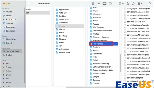 단어 환경 설정 삭제
