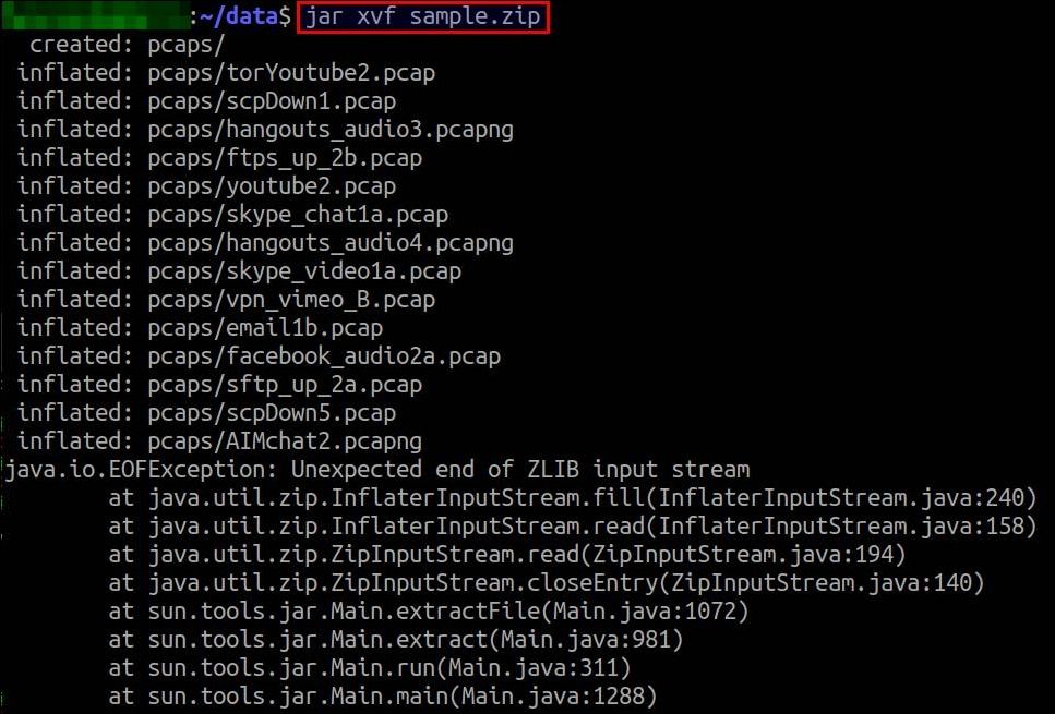 오류 파일 추출