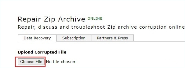 임원 복구에서 파일 선택