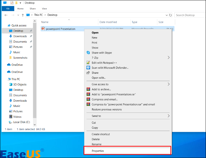 속성을 선택하세요