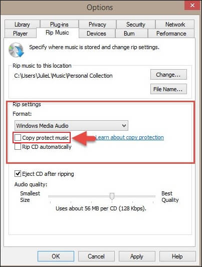 복사 방지 비활성화