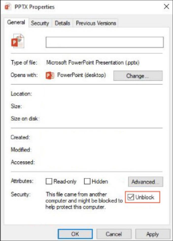 차단 해제 옵션을 표시하세요