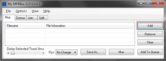 비디오 파일 위치 추가