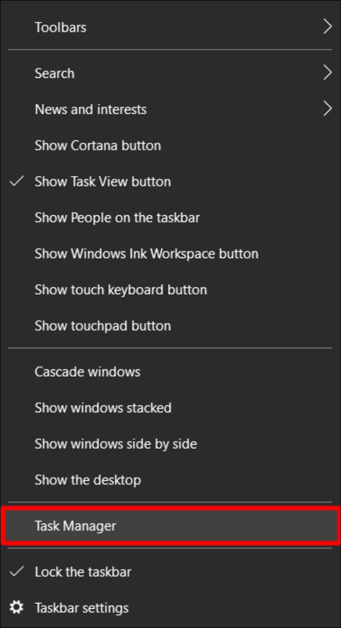 작업 관리자를 엽니다
