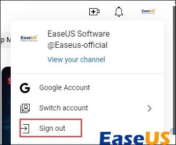 유튜브 로그아웃