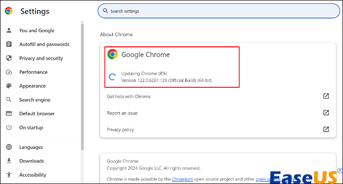 지금 구글 크롬을 업데이트하세요
