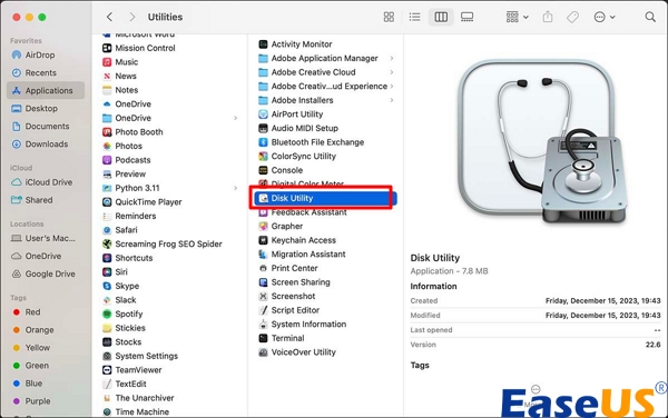 오픈 디스크 유틸리티