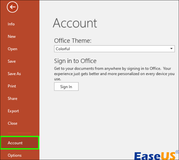 계정을 선택하세요