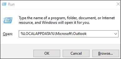 실행 상자에 명령을 붙여넣으세요