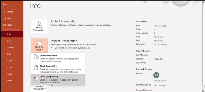 미디어 호환성 설정