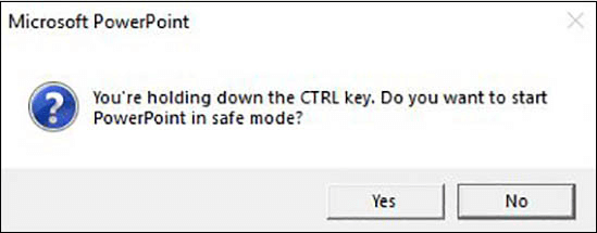 Office 안전 모드에서 PowerPoint 열기