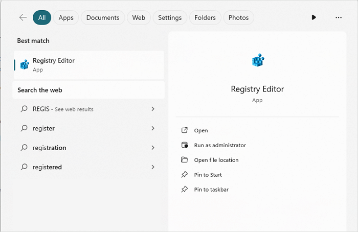 Windows 레지스트리 편집기