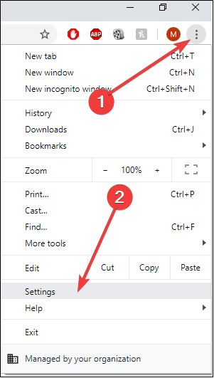 브라우저 설정 재설정