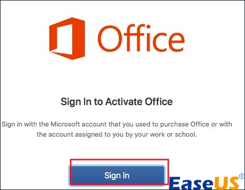 Microsoft Office로 로그인