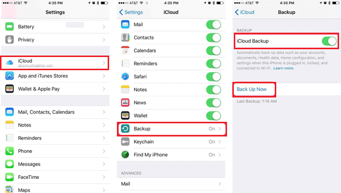 iCloud로 iPhone 백업
