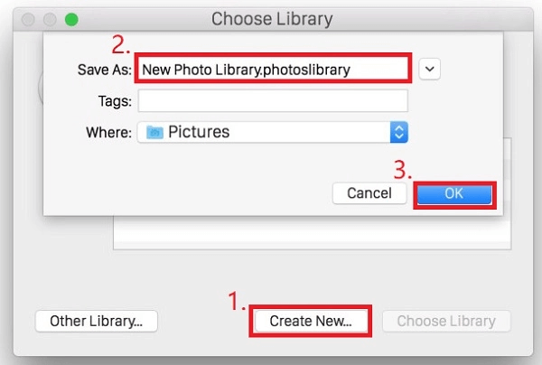 사진 라이브러리 생성