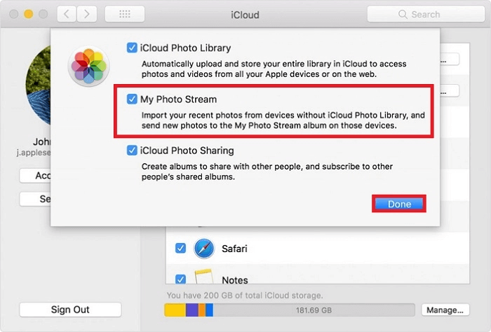 iCloud 사진 스트림1
