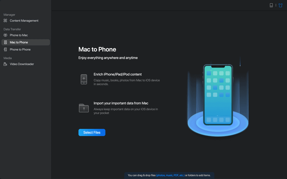 Mac에서 iPhone으로 데이터를 전송하는 방법-1 단계