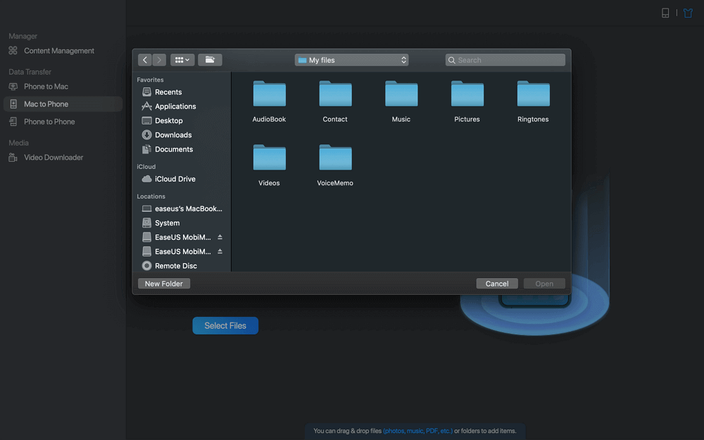 Mac에서 iPhone으로 데이터를 전송하는 방법-2 단계