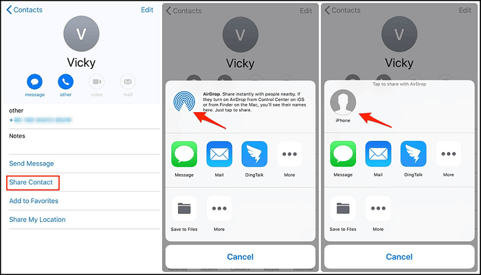 iPhone에서 Mac으로 사진 에어드롭
