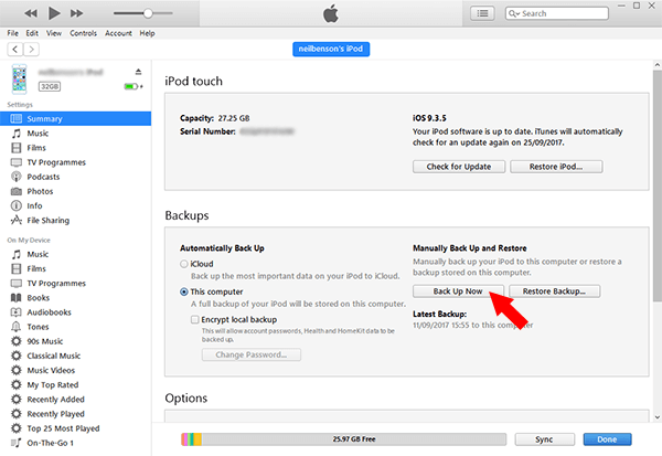 백컵 아이팟 터치