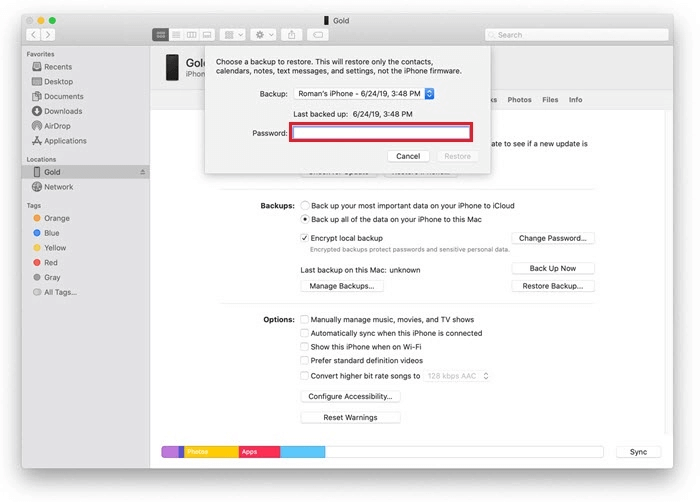 iTunes로 iPad를 공장 초기화