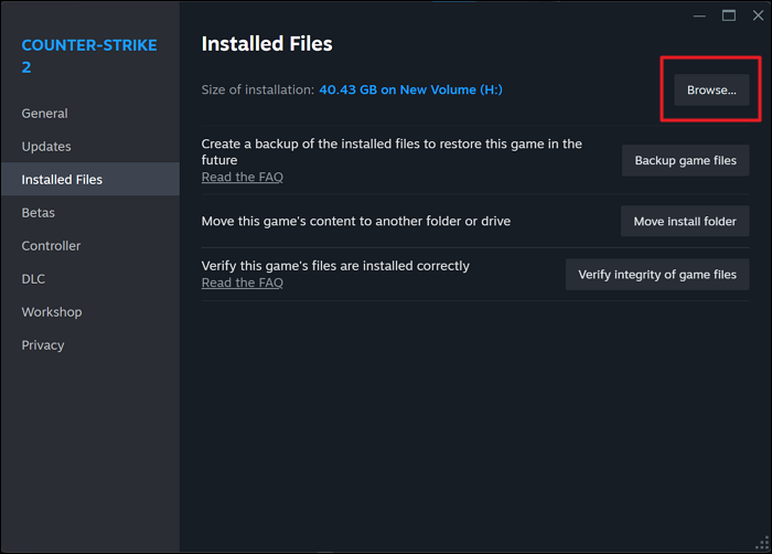 설치 디렉토리 탐색