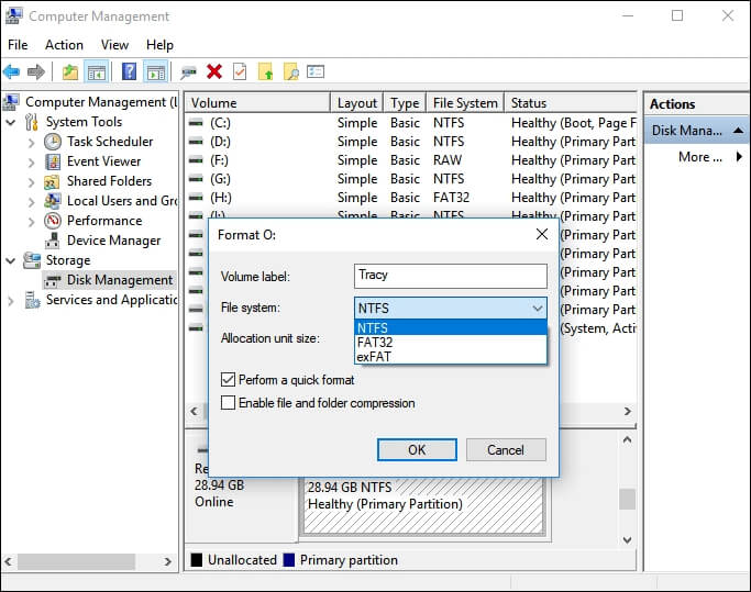 파일 시스템 변경