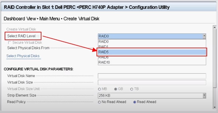 서버에 RAID 5 설치