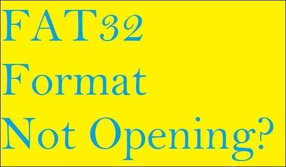 fat32가 열리지 않음