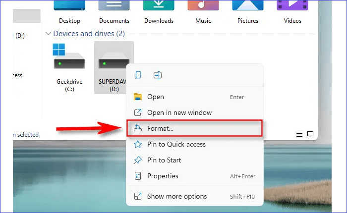 외장 하드 드라이브 포맷