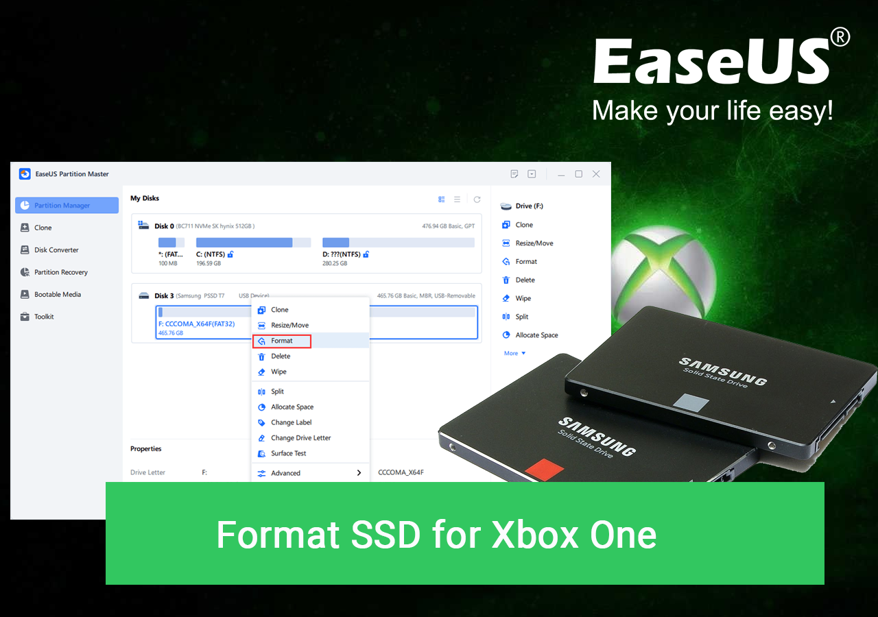 Xbox One용 SSD 포맷