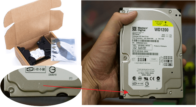 하드 드라이브 전망 확인