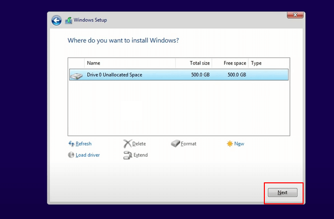 Windows 11을 설치할 새 SSD 선택