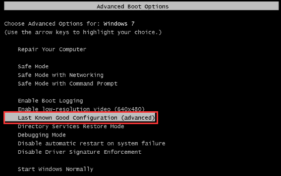 Bad_System_Config_Info 오류 수정