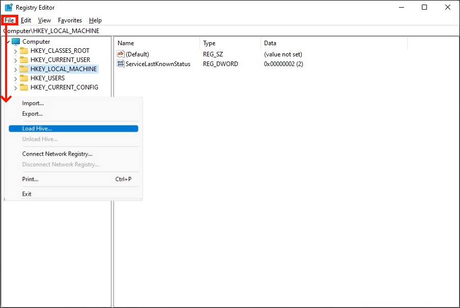 로컬 머신 로드 하이브