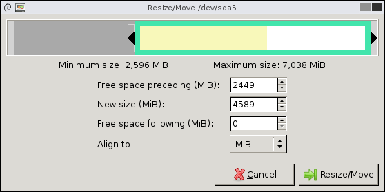 이동 옵션 사용 가능