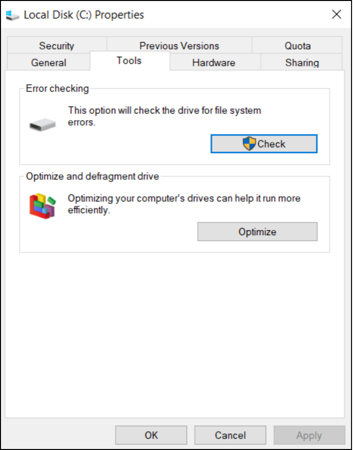 속성을 클릭하세요