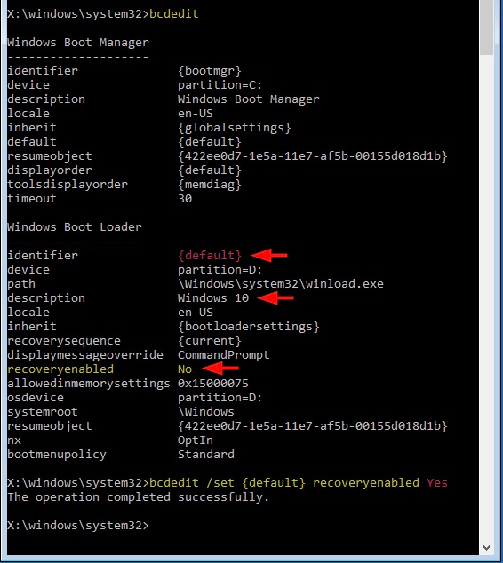 Windows 자동 복구 실행
