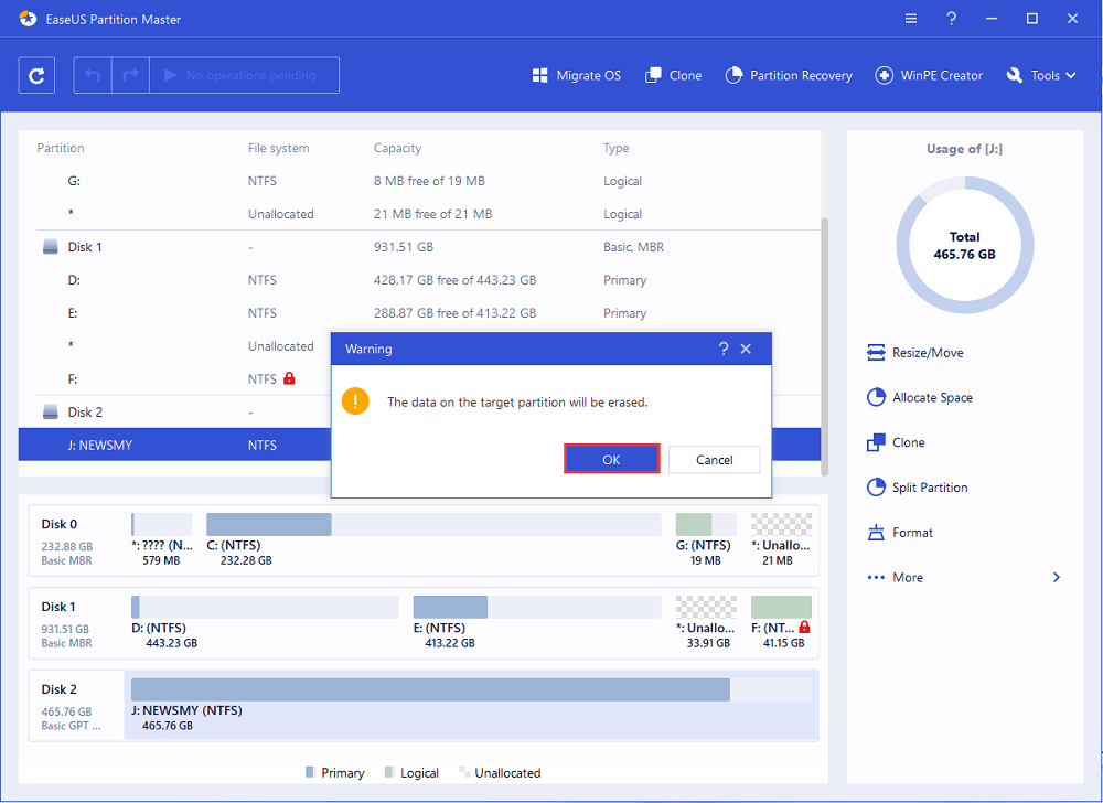 외장 하드 드라이브/USB/SD 카드 포맷 - 3